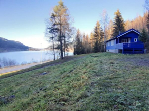 Koselig blått hus - utsikt Losna
